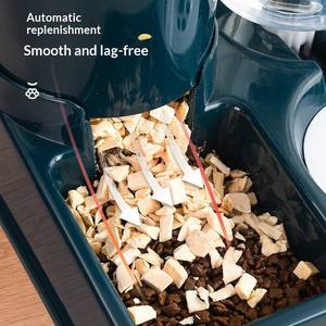 Distributeur automatique intelligent 2-en-1 de nourriture et d'<span class=keywords><strong>eau</strong></span> pour animaux de compagnie <span class=keywords><strong>à</strong></span> bas <span class=keywords><strong>prix</strong></span> avec bouteille, étanche, motif uni pour chats et chiens - Product Image 4