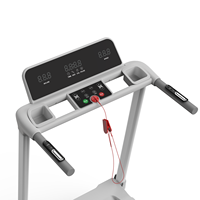 Tapis roulant électrique haut de gamme à inclinaison automatique, pliable, avec surveillance sans fil, équipement de fitness premium, console LED