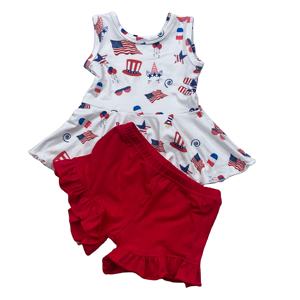 Ropa de Algodón para Recién Nacidos, Conjunto de Dos Piezas para Bebés, Ropa para Gemelos, Conjunto de Ropa para Niña de 1 a 6 Años - Product Image 1