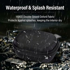 Étui de rangement portable personnalisé en EVA pour écouteurs, mini étui rigide à fermeture éclair avec mousqueton, pour écouteurs sans fil et petits gadgets - Product Image 5