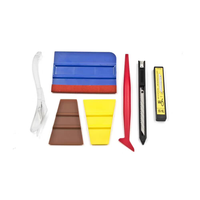 Kit de Herramientas Completo para Tintado de Ventanas de Coche, Espátula y Raspador para Vinilo, Película Protectora de Pintura y Construcción