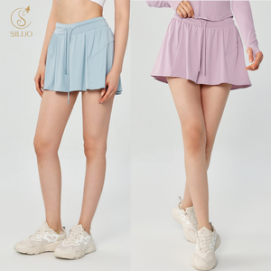 Falda Deportiva de <span class=keywords><strong>Tenis</strong></span> Personalizada con Protección Solar, Cintura Alta, Antiexposición, Doble Bolsillo, Transpirable, de Secado Rápido, <span class=keywords><strong>para</strong></span> Yoga y Deportes al Aire Libre <span class=keywords><strong>para</strong></span> <span class=keywords><strong>Mujer</strong></span> - Product Image 2