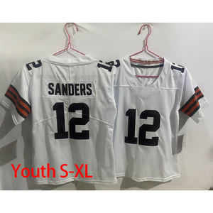 Maglie Cleveland all'ingrosso 12 Shedeur Sanders giovani cucite maglia da Football americano gioco maglia maglia limitata - Product Image 4