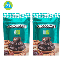 Emballage en plastique alimentaire imprimé coloré personnalisé en usine sacs de poche debout composite pour les biscuits, le sucre, les collations au chocolat