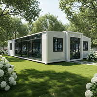 Maison conteneur préfabriquée mobile et extensible sur mesure de 20, 30 ou 40 pieds avec salle de bain et cuisine, maison portable préfabriquée