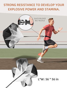 Tập luyện bóng đá thể thao phòng tập thể dục nóng bán kit ban nhạc đĩa kéo chạy dù nhanh nhẹn thang thiết bị bóng đá thiết lập tốc độ Đào Tạo - Product Image 3