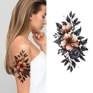 Autocollant de <span class=keywords><strong>tatouage</strong></span> temporaire personnalisé, belle fleur, tribu, bête, totem pour fête, <span class=keywords><strong>tatouage</strong></span> temporaire factice pour le corps - Product Image 4