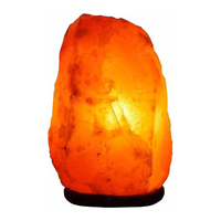 Lámpara de Sal del Himalaya Rosa de 1-2 kg, Luz de Sal de Cristal Natural, Purificadora de Aire, Decoración para el Hogar, Suministro al por Mayor