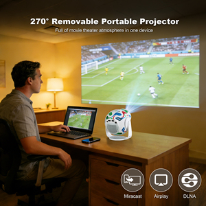 <span class=keywords><strong>Proiettore</strong></span> Mini Home Theater di Ultima Generazione, <span class=keywords><strong>Proiettore</strong></span> LCD Smart <span class=keywords><strong>Portatile</strong></span> 4K per Film - Product Image 4