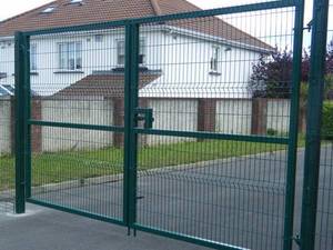 Clôture de jardin moderne personnalisée en acier, <span class=keywords><strong>portail</strong></span> piétonnier automatique à battant avec finition thermolaquée couleur noire - Product Image 5