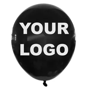 Promotional Personalized Custom Logo 10 12 Inch Printed Latex Balloons For Advertising