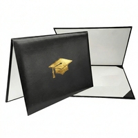 Marco de Cuero Personalizado para Diploma Universitario, Porta Diplomas Dorado, Funda para Certificados A5 A4, Porta Certificados de Agradecimiento