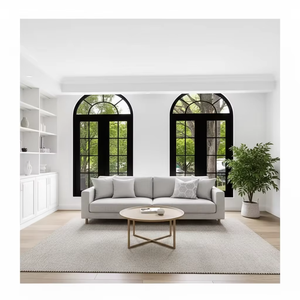 Ventana Abatible de Aleación de Aluminio al por Mayor con Mosquitera Integrada y Toldo para Villas, Ventana Francesa - Product Image 2