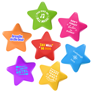 Custom PU Star Shape Stress Relief Foam Ball Custom Logo Promotional Squeeze Foam Toy Stress Relief Gift for Office, School - Product Image 2