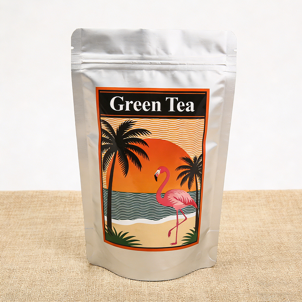 Customized Printing Ziplock Bag Coffee Tea Packaging Plastic Stand Up Pouch Resealable Food Zipper Bag