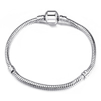 Bracelet en alliage d'argent et or rose, chaîne serpent, neuf, original, vente directe, DIY