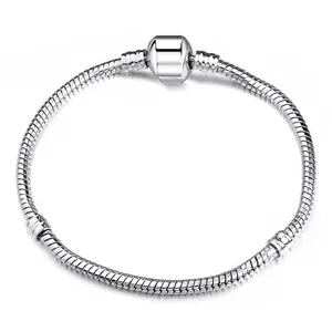 Brandneues Original Charm Diy Direkt verkaufs armband Roségold Silber legierung Schlangen ketten armband