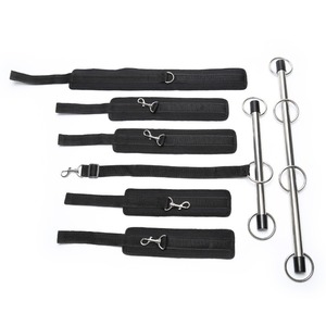 <strong>Spreader</strong> <strong>Bar</strong> Set Extendable Sex Toys Restraint <strong>BDSM</strong> with Hand Wrist Cuffs Ankle Cuff Aluminum Furniture for Adult Games - Product Image 2