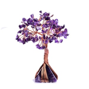 <b>Crystal</b> Money Tree Amethyst <b>Raw</b> Stone Handmade Decor Home Office Gift - Product Image 1
