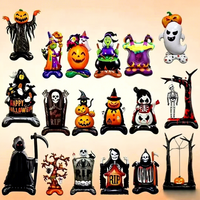 Lot de 9 ballons brillants en forme de poisson pour Halloween, anniversaire, publicité, décorations de fête, remplissables à l'hélium, fournitures de fête en gros
