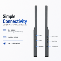 Moniteur portable GetMi haute performance de 14 pouces, écran IPS Full HD, haut-parleurs intégrés pour les présentations en conférence