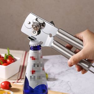Abrebotellas Manual de Doble Función para Latas y Botellas, Herramienta de Cocina Multifuncional, Potente Herramienta de Apertura de Acero Inoxidable para - Product Image 2