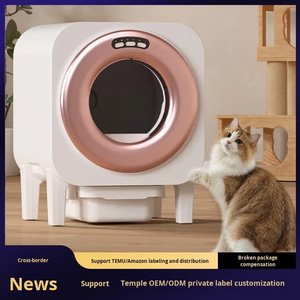 Bac à litière intelligent autonettoyant entièrement fermé, contrôle des odeurs, matériau ABS, capacité 75L, compatible avec plusieurs types de litière - Product Image 6