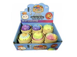 Juguete Promocional Antiestrés: Dumplings y Bollos Blandos con Cara Sonriente, Juguetes de Comida con Kit de Vaporera - Product Image 3