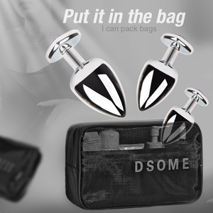 S-hande 3 pièces/ensemble S M L Plug anal en métal, plug anal Fetis, jouets sexuels anaux pour adultes, bijoux en cristal en forme de cœur, plug anal pour homme et femme - Product Image 2