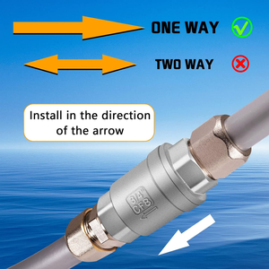 <span class=keywords><strong>Clapet</strong></span> <span class=keywords><strong>anti</strong></span>-<span class=keywords><strong>retour</strong></span> compact 1/2" NPT en acier inoxydable avec joint EPDM pour équipements OEM et systèmes sanitaires - Product Image 5