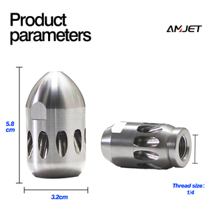 AMJET 300bar30lpm内の耐腐食性ノズルステンレス鋼ノズル大型パイプ用 - Product Image 5