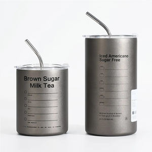 20oz boisson chaude froide bureau à domicile tasses isolées en acier inoxydable tasse de voyage en vrac à double paroi avec paille - Product Image 5