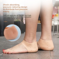 Protège-talon en silicone souple pour soulager la douleur, amortisseur de chocs en gel, coussinet de talon pour fasciite plantaire, antidérapant, soin des talons fendillés