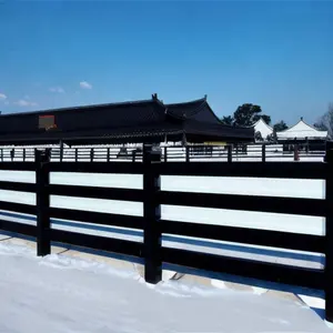 马围场廉价泳池铝围栏铝合金现代设计铝金属黑色粉末涂层H安全围栏