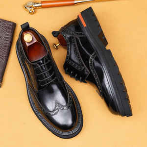 Zapatos Oxford de Cuero para Hombre 2026, Nuevos, Cerrados, Impermeables, Estilo Británico, Formales, de Negocios, Modernos, Casuales de Oficina - Product Image 2