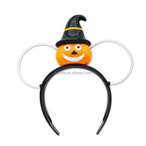 Venta caliente Cuernos <span class=keywords><strong>del</strong></span> <span class=keywords><strong>diablo</strong></span> Calabaza Diadema Colorido Festival de Halloween Accesorio LED Glow Antler Reno Halloween Año Nuevo Pascua - Product Image 5