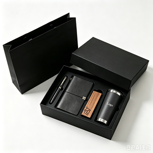 Ensemble cadeau d'entreprise promotionnel personnalisé 3 en 1 pour les employés, kit de bienvenue avec carnet en cuir A5, stylo, gobelet, utilisation au bureau - Product Image 2