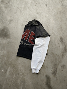 Camisetas de Manga Larga para Hombre, Diseño Gráfico con Serigrafía, Estilo Vintage Lavado Ácido, Doble Capa, Novedad 2026 - Product Image 2