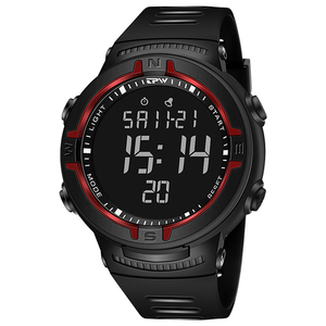 Waterdichte digitale polshorloge voor heren met groot scherm LCD-display ABS-behuizing Alarmfunctie voor sportgebruik Reloj - Product Image 1