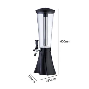 2 Kranen Tap Bier Koeler 3 Liter Plastic Bier Toren Bier Dispenser Te Koop