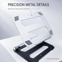 Support pour ordinateur portable SMONAMA P77 en métal, en alliage d'aluminium, portable, ergonomique, pliable, réglable