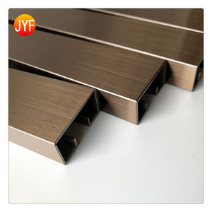 S04054 Nouveau Produit En Métal Brun Anti-empreintes Digitales En Acier Inoxydable Brossé Garniture <span class=keywords><strong>D</strong></span>'angle Pour Ascenseur - Product Image 5