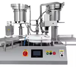 Máquina de llenado y tapado de dosis pequeñas de viales de escritorio Máquina de llenado de botellas anticorrosión de viales de laboratorio automática todo en uno - Product Image 2