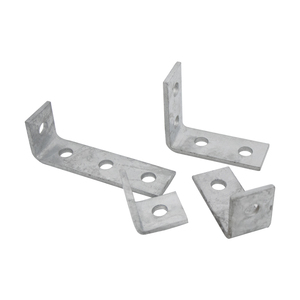 Factory Directly Sale Easy Fixing Hot Dip Galvanized 6mm Thickness Two Holes "L"Shape Angle Bracket for Assembling with Channel - Product Image 4