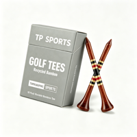 Tee de golf personnalisé en plastique ou en bois, marque Cigarette, pour machine de tee-up automatique, simulateur de golf, support de tee, marqueur de tee, avec logo personnalisé, boîte en forme de château