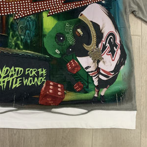 T-shirt à manches courtes déchiré vintage de <span class=keywords><strong>la</strong></span> marque de mode RoughPlay Beat The Odds - Product Image 4