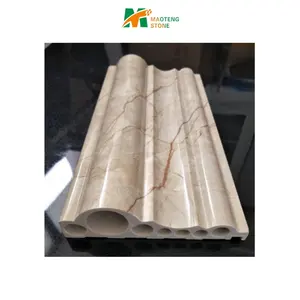 White Marble Wall Covering Flooring Molding & Border Outdoor and Indoor Decoration