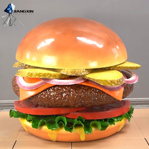 <span class=keywords><strong>Pizza</strong></span> hyper-réaliste en fibre de verre avec garniture à la saucisse et aux champignons pour les expositions de restaurant et la décoration commerciale (art gastronomique) - Product Image 4