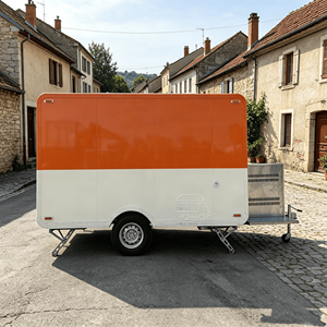 Towable Hot Dog Cart With <b>Grill</b> Mobile Beverage Trailer Coffee Trailer Ice Cream Burgers Fast Food Snack Van Food Truck - Product Image 6