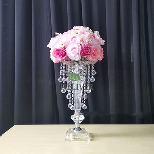 Accessoires de mariage en gros, supports à fleurs de mariage en acrylique transparent, centres de table pour mariage, décorations de table, supports à fleurs pour table. - Product Image 2